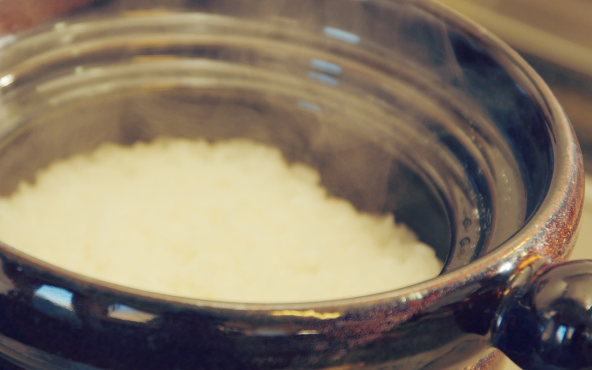 Rice harvested in Nagano Prefecture that looks fresh and delicious