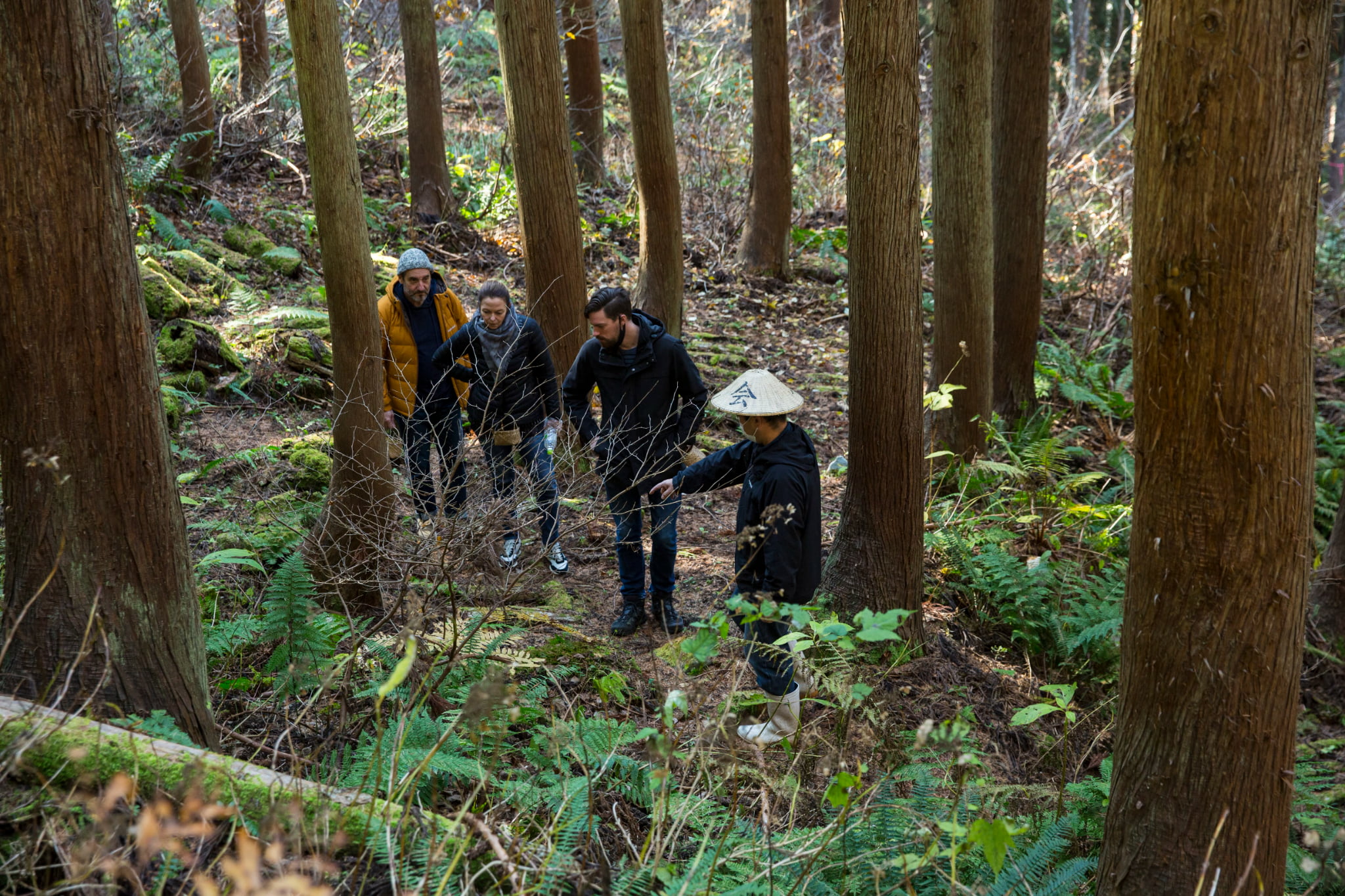 People walking in the mountains of Nagano Prefecture